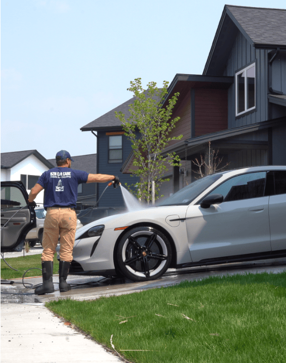 A shiny car with a flawless finish, after being detailed by a professional - Car Detailing Bozeman